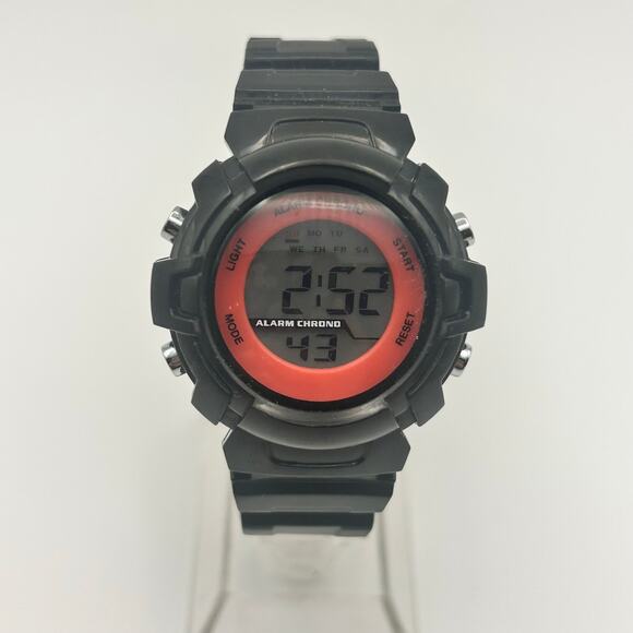 EXHILARATION Black Pink St. Steel Women’s Digital Watch 35mm Working - Picture 1 of 8